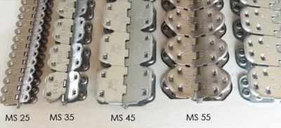 Механический шарнирно-винтовой соединитель для конвейерных лент MLT MS25