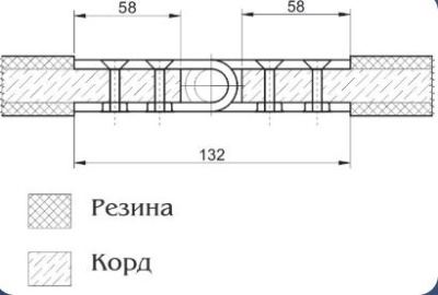 Механический шарнирно-винтовой соединитель Вулкан-Монолит 120/1250